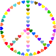 Colorful Peace Sign Love