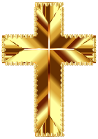 Golden Cross Love Deeper Color No Background