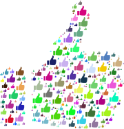 Colorful Thumbs Up Fractal