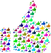 Colorful Thumbs Up Fractal 2