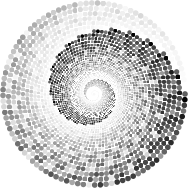 Grayscale Swirling Circles Vortex