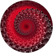 Grayscale Swirling Circles Vortex Variation 10