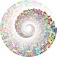 Colorful Swirling Circles Vortex 2