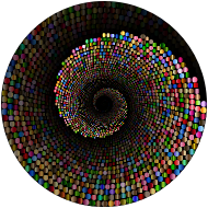 Colorful Swirling Circles Vortex 5