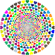 Colorful Hearts Vortex 2