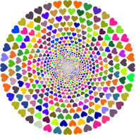 Colorful Hearts Vortex 3