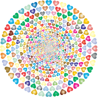 Colorful Hearts Vortex 4