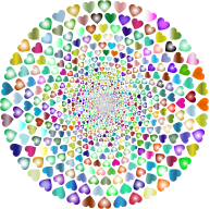 Colorful Hearts Vortex 7