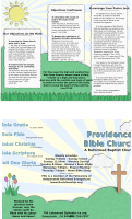 Church welcome brochure