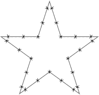 Barbed Wire Star