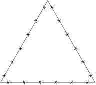 Barbed Wire Triangle Frame Border