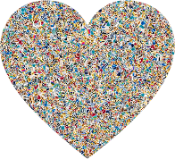 Psychedelic Tiled Heart