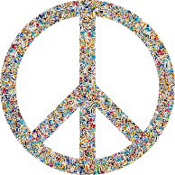 Psychedelic Tiled Peace Sign