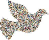 Psychedelic Tiled Peace Dove