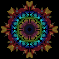 Prismatic Star Line Art 2