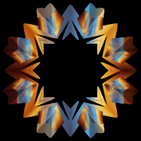 Prismatic Star Line Art 3 Variation 2