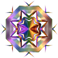 Prismatic Star Line Art 5 Variation 3 No Background