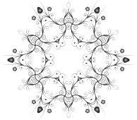 Flowery Flourish Silhouette 5