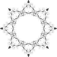 Flowery Flourish Silhouette 6