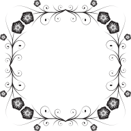 Flowery Flourish Silhouette 19 Variation 2