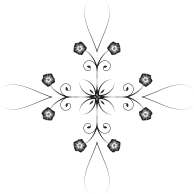 Flowery Flourish Silhouette 25