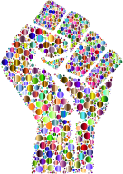 Colorful Fist Circles 9