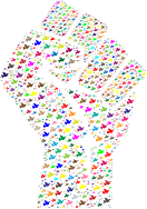 Colorful Fistful Of Doves 2
