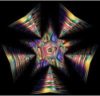 Prismatic Star Line Art 2