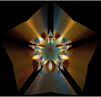 Prismatic Star Line Art 4