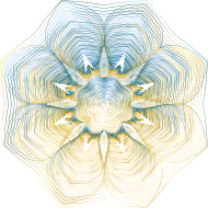 Prismatic Floral Line Art 5 No Background