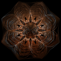 Prismatic Floral Line Art 8