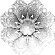 Prismatic Floral Line Art 9 No Background