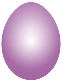 Plum Easter Egg
