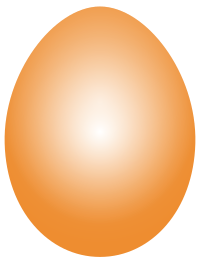 Orange Easter Egg