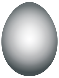 Grayscale Easter Egg