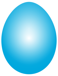 Cyan Easter Egg