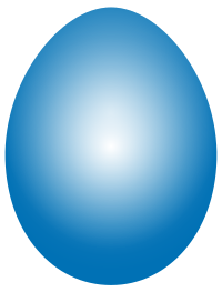 Blue Easter Egg
