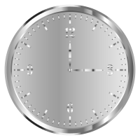 Stainless Steel Clock