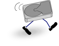 There goes your disk drive
