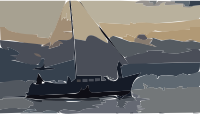 Boat at night
