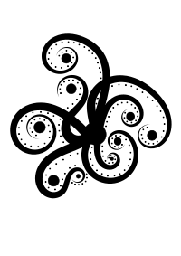 BW Abstract Octopus