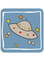 Icon Space Flying Saucer
