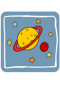 Icon Yellow planet