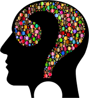 Colorful Question Head Circles 7