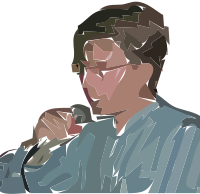 a man singing
