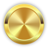 Round Golden Badge