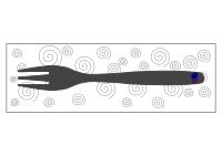 Fork 3 with napkin