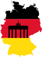 Germany Map Flag 2