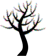 Colorful Valentine Hearts Tree 4