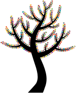 Colorful Valentine Hearts Tree 5
